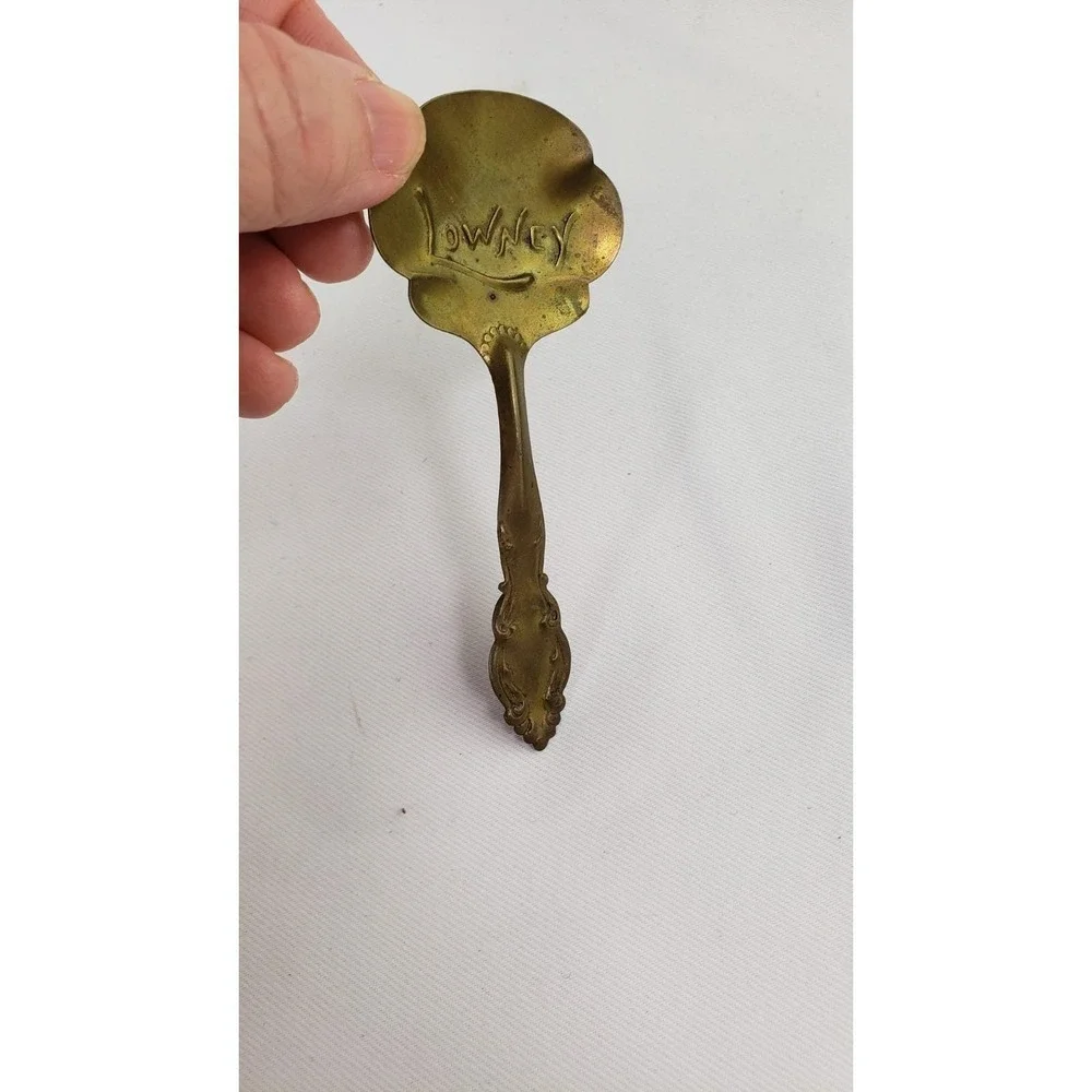 Antique Chocolate Bon Bon Spoon‎ LOWNEY'S 1900 Advertising collectible utensil
